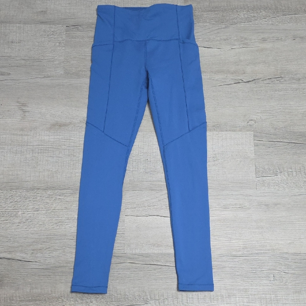 NWT Calia Womens Blue Cold Weather Leggings- XS - High Rise, Full Length, Fitted